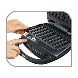 Мультимейкер (бутербродниця-вафельниця-гриль) Tefal SW342D38 - мініатюра 4