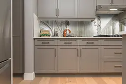 Кухонний фартух Античний зал для кухні наклейка ПВХ статуя колони сірий 60х200 см Happy Pocket Z180583 - мініатюра 5
