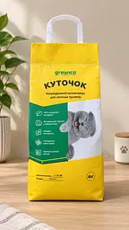 Кукурудзяний наповнювач для котячих туалетів "КУТОЧОК" - 4кг