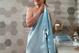 Рушник Ardesto SPA 90х170см, 100% бавовна, аква (ART2690AQ) - мініатюра 11