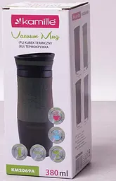Термокухоль Machiato-II з нержавіючої сталі Kamille 380 мл kuh0009297 - мініатюра 6