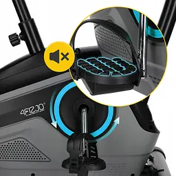 Велотренажер 4Fizjo Active+ магнітний Black/Blue (P-5905973401609) - мініатюра 6