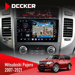 Штатна магнітола Mitsubishi Pajero 2007-2021 Decker D9-011 4x64, DSP, 4G, 360 Decker (НФ-00006120)