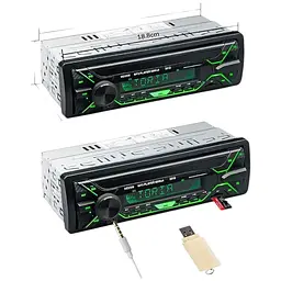 Автомагнітола RGB Technology 5258BT F-157 Bluetooth USB TF AUX Радіо 60Wx4, 7 кольорів підсвічування чорна - мініатюра 5