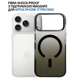 Чохол до мобільного телефона BeCover FIBRA Shock-Proof MagSafe Apple iPhone 17 Pro Max Black (715468) - мініатюра 4
