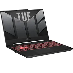 Ноутбук ASUS TUF A15 FA507NUR-LP052 15.6' FHD IPS, AMD R7-7435HS, 16GB, F512GB, NVD4050-6, NoOS, Сірий (90NR0JP8-M004R0) - мініатюра 2