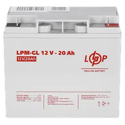 Аккумулятор гелевий LPM-GL 12V - 20 Ah - мініатюра 3
