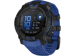Смарт-годинник Garmin Instinct 3 45mm AMOLED Black with Blue Band (010-02936-03/43)