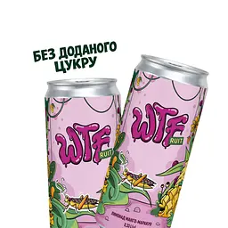 Упаковка безалкогольного напою Лимонад Манго-маракуя WTF Без доданого цукру, 330 мл × 6 шт. - мініатюра 2