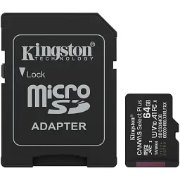 Карта пам'яті Kingston MicroSDXC 64GB UHS-I Class 10 Canvas Select Plus R100MB/s + SD-адаптер (SDCS3/64GB)