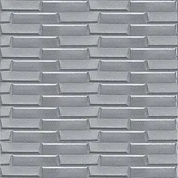 Самоклеюча 3D панель кладка срібло Sticker Wall 3080х700х5мм - мініатюра 2