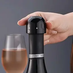 Вакуумна пробка для шампанського Semi Champagne Stopper, Black