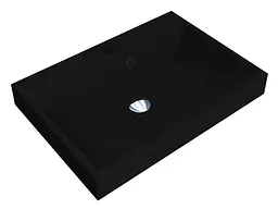 Умивальник Miraggio Varna 600 mirastone black Чорний матовий 0000447 - мініатюра 3