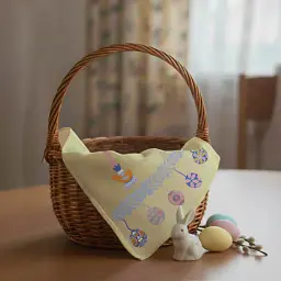 Рушник «Великодній кошик» жовтий 40х70 - мініатюра 6
