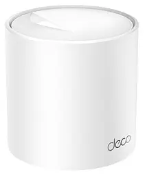 Бездротова система Wi-Fi TP-Link Deco X10, білий (1-pack), 2.4GHz/5GHz, Wi-Fi 6 (802.11ax), до 1500 Mb/s, LANx2, 2 внутрішніх