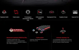Механічна ігрова клавіатура A4Tech Bloody S-525-N BLMS Red Plus Switch USB RGB Fire Black - мініатюра 7