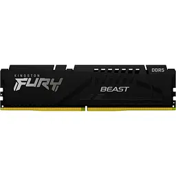 Модуль пам'яті DDR5 Kingston FURY Beast 2x8GB 5200MHz Black (KF552C40BBK2-16) [151705] - мініатюра 2