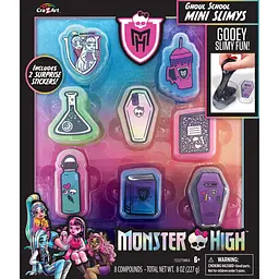 Слайм Cra-Z-Art Monster High Ghoul School Mini Mania набір 8 шт. (72227CRA) - мініатюра 2