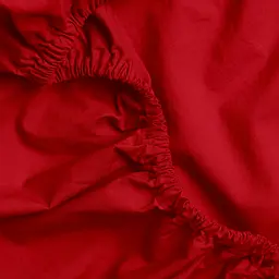 Простирадло на резинці з вареної бавовни 180х200х25 BURGUNDY COSAS (2200000039941) - мініатюра 3