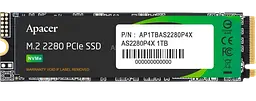 SSD M.2 накопичувач Apacer AS2280P4X 1TB (AP1TBAS2280P4X-1)