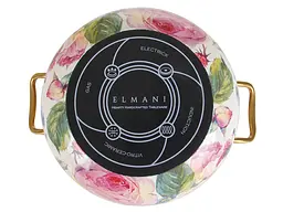 Каструля емальована Elmani з кришкою, 3,8 л, діаметр 20см, висота 12 см (763-004) - мініатюра 3