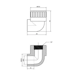 Кутник PPR Thermo Alliance 20х1/2" ВР DSE2015