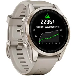 Смарт-годинник Garmin Epix Pro [Gen 2] Sapphire Edition 42mm Soft Gold with Light Sand Band [010-02802-10] [86536] - мініатюра 7