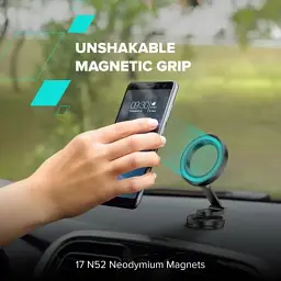 Універсальний автотримач Canyon Magnetic phone holder OnGrip 10 aluminum Black (CNS-CCHM10) - мініатюра 8
