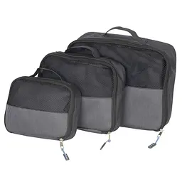 Набір органайзерів дорожніх Bo-Camp Travel Pack Cube 3 pc Anthracite (7504370) - мініатюра 1