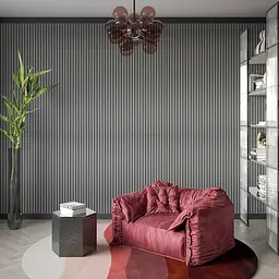 Рейка декоративна Sticker Wall WPC стінова 3000х165х23мм Вугілля SW-00001534 - мініатюра 7