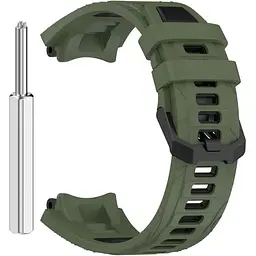 Ремінець DK для Xiaomi Amazfit T-Rex 3 Silicone Double Color Sport Band Classic (green / black) - мініатюра 2