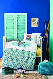 Дитячий набір в ліжечко для немовлят Karaca Home - Bummer indigo індіго (10 предметів)