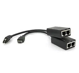 Удлинитель HDMI сигнала пассивный через 2 витых пары CAT-5e/6e Voltronic YTSEP 30m - мініатюра 4