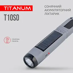 Портативний ліхтарик із сонячною батареєю Titanum TLF-T10SO (TLF-T10SO) - мініатюра 4
