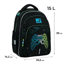 Рюкзак для початкової школи Kite Education 763M Next Level Чорний (K26-763M-4) - мініатюра 3