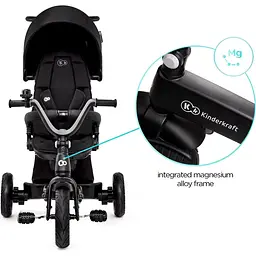 Триколісний велосипед Kinderkraft Easytwist Black (KREASY00BLK0000) - мініатюра 13