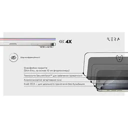 Захисне скло iLera DeLuxe Incognito Glass для Apple iPhone 17 Pro (ILInDL17Pr) [144428] - мініатюра 7