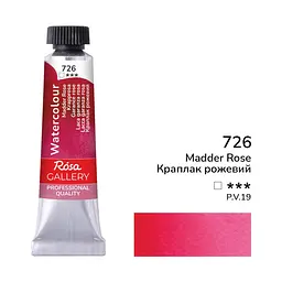 Фарба акварельна Краплак рожевий (726) туба 10 мл ROSA Gallery (4823098507956)
