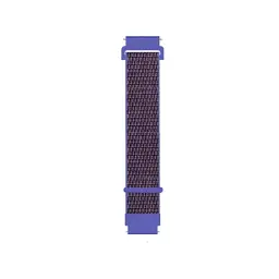 Ремінець BeCover Nylon Style для Amazfit Stratos 1/2/2S/3/GTR 2/GTR 47mm/GTR Lite 47mm/Nexo/Pace Purple (705891) - мініатюра 2