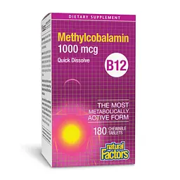 Вітамін B12 Метилкобаламін B12 Methylcobalamin 1000 mcg - 180 tabs