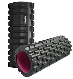 Масажний ролик (роллер) Power System PS-4050 Fitness Foam Roller Black/Pink (33x15см) (4050PI-0) - мініатюра 2