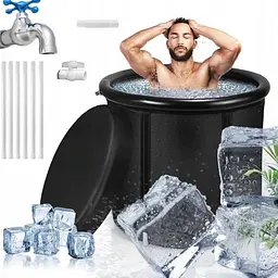 Круглий каркасний басейн для крижаної ванни / Льодова надувна ванна "Ice Bath Spa" - мініатюра 2