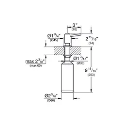 Дозатор миючого засобу Grohe Contemporary 40536000, Хром - мініатюра 3