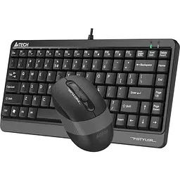 Комплект (клавіатура+мишка) A4Tech F1110 USB Grey - мініатюра 2