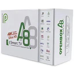 Медіаплеєр Openbox Smart TV Box Android A8 4K UHD IPTV 2/16Гб - мініатюра 5