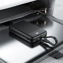Зовнішній акумулятор ACEFAST M13 PD22.5W power bank with cable 10000mAh Black (6974316283959) - мініатюра 5