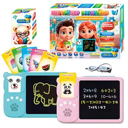 Картридер Всезнайко WToys українською LCD 8 122 картки стилус 94930 - мініатюра 2