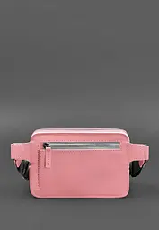 Шкіряна жіноча поясна сумка Dropbag Mini рожева - мініатюра 3