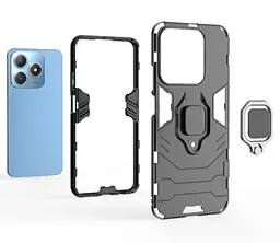 Чохол бампер Primolux Ring Armor для Realme C63 / Realme C61 Black - мініатюра 4