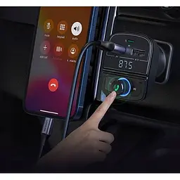 Автомобільний FM трансмітер модулятор Ugreen CD229 та зарядний пристрій для телефону - мініатюра 6